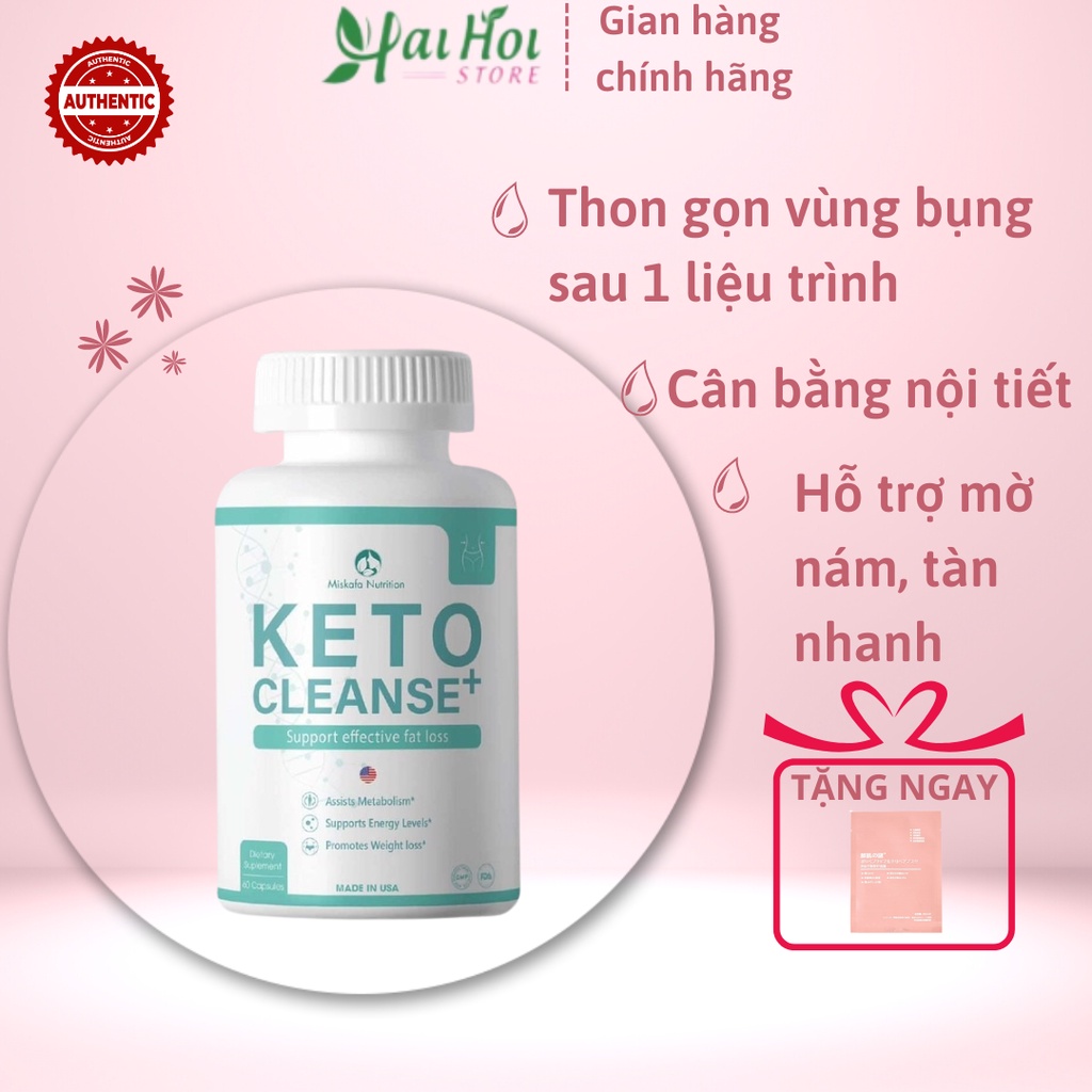 Viên Uống Giảm Béo, Hỗ Trợ Đào Thải Độc Tố Keto Cung Cấp Collagen Giảm Nhăn Da, Mờ Nám, Tàn Nhang Chính Hãng