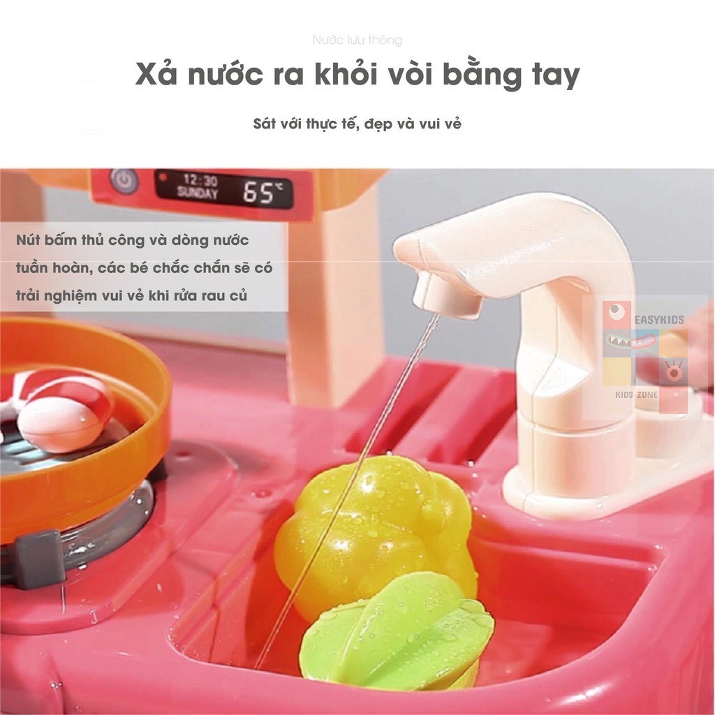 Đồ chơi nấu ăn nhà bếp cao cấp cho bé nhiều chức năng
