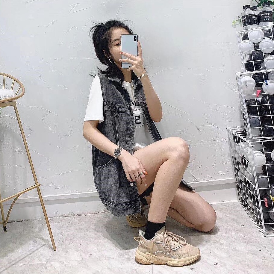 Áo Khoác Denim Không Tay Cỡ Lớn Giảm Giá