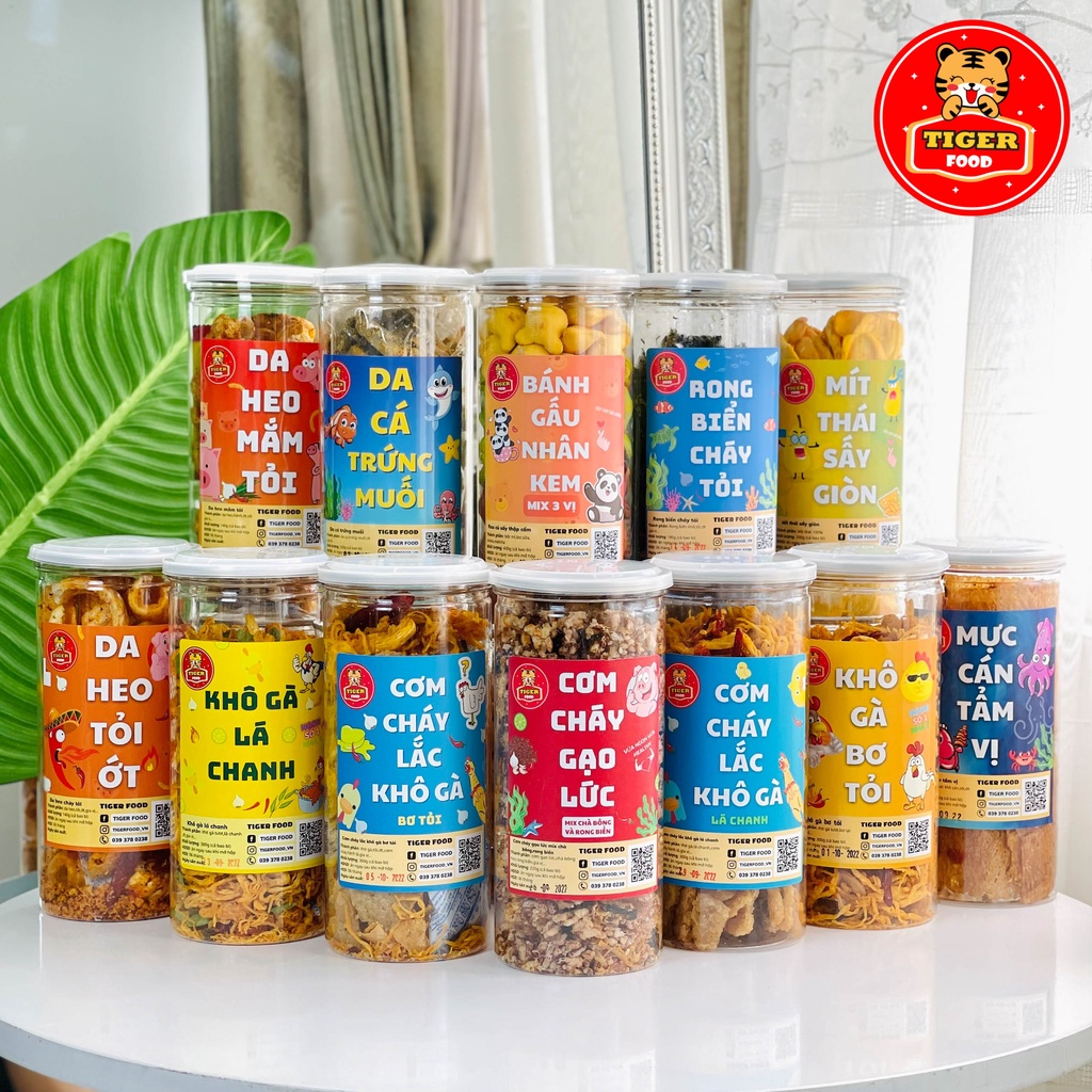 Cơm Cháy Gạo Lức Rong Biển Siêu Chà Bông 💖TIGER FOOD💖 Cơm Cháy Gạo Lức Rong Biển Siêu Ngon - Siêu Phẩm Ăn Vặt Sài Gòn