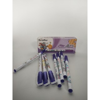 Bút gel flexoffice fo-gel018 màu tím- hộp 20 cây