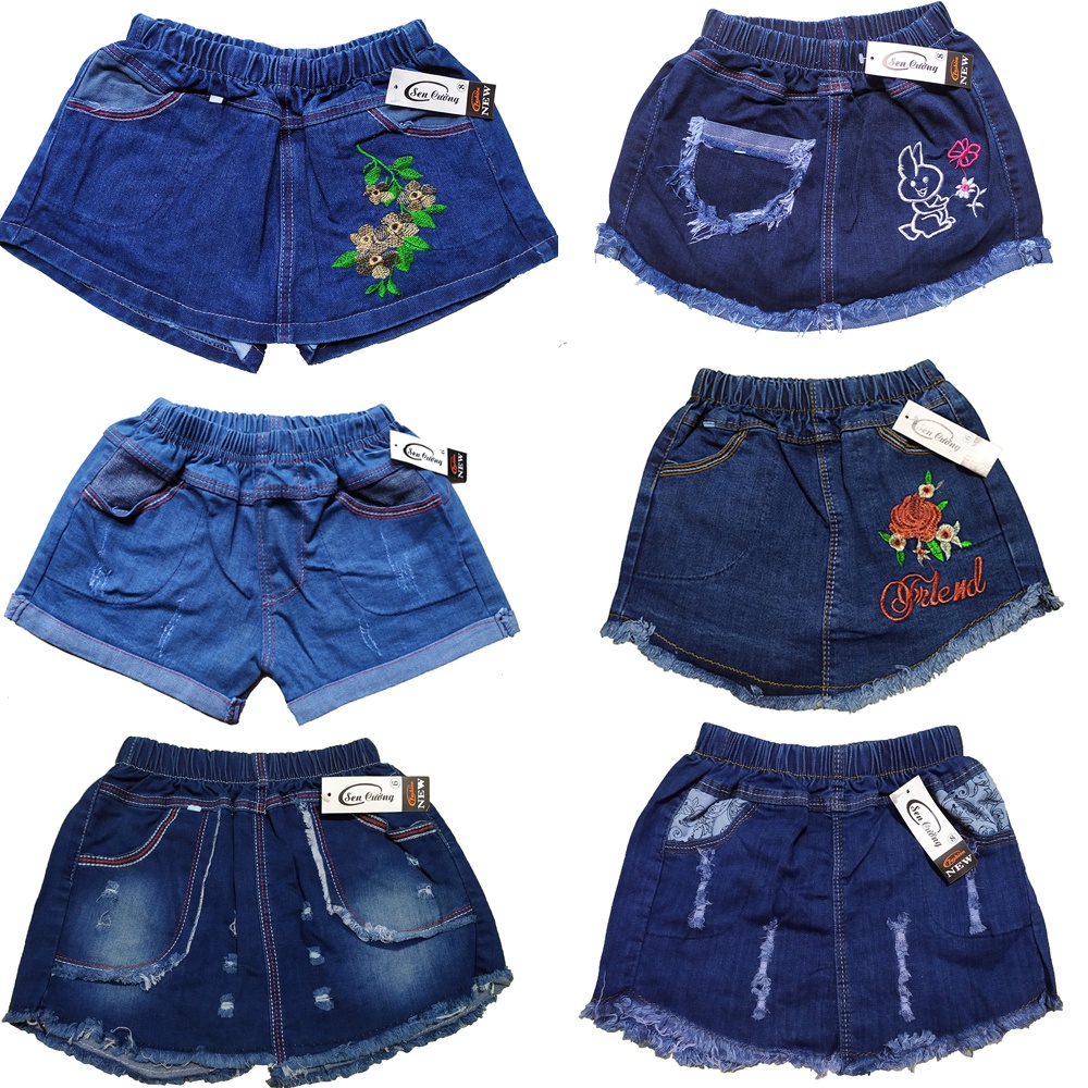 XẢ LỖ THANH LY-Quần jean giả váy cho bé 13-24kg, chất bò mềm, giá cực sốc-MẪU GIAO NGẪU NHIÊN