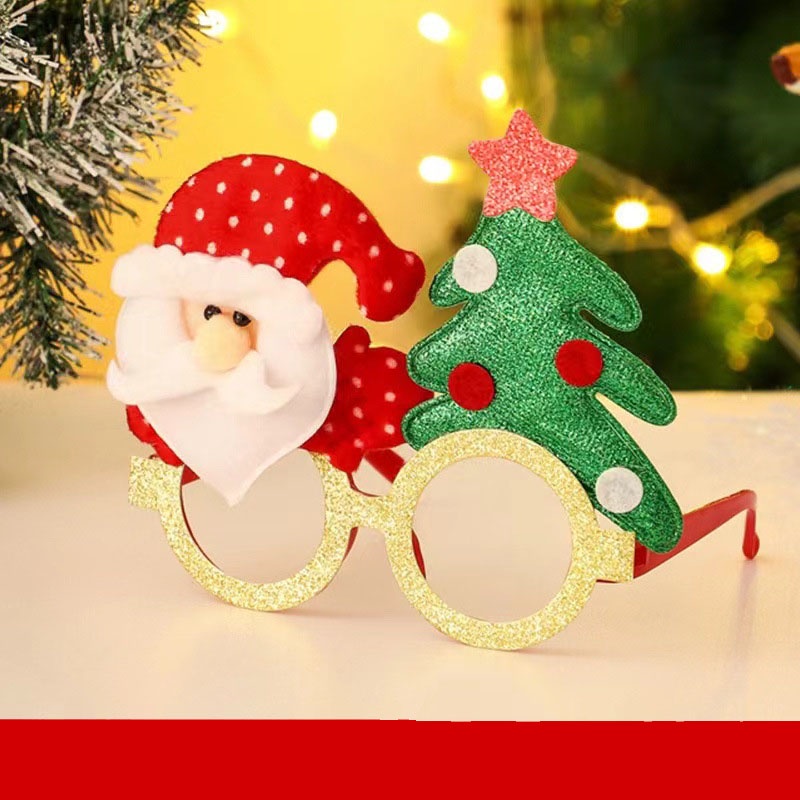 Mắt Kính Hình Ông Già Noel / Người Tuyết / Tuần Lộc Xinh Xắn Trang Trí Giáng
