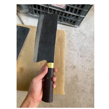 Bộ dao 3 món, Bộ dao làm bằng thép nhíp ô tô cao cấp  Nhíp Khâu Đồng - Dao Thép Nhíp Khâu 100%