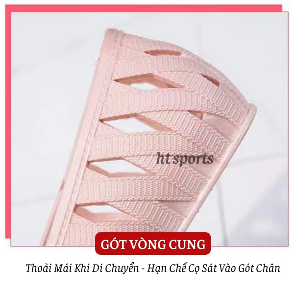 Giày lười nữ nhựa dẻo HT Sports đế cao su chống trơn trượt đi mưa đi biển, siêu nhẹ bền