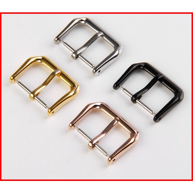 Khóa đồng hồ thép cao cấp không gỉ dùng cho dây da đồng hồ