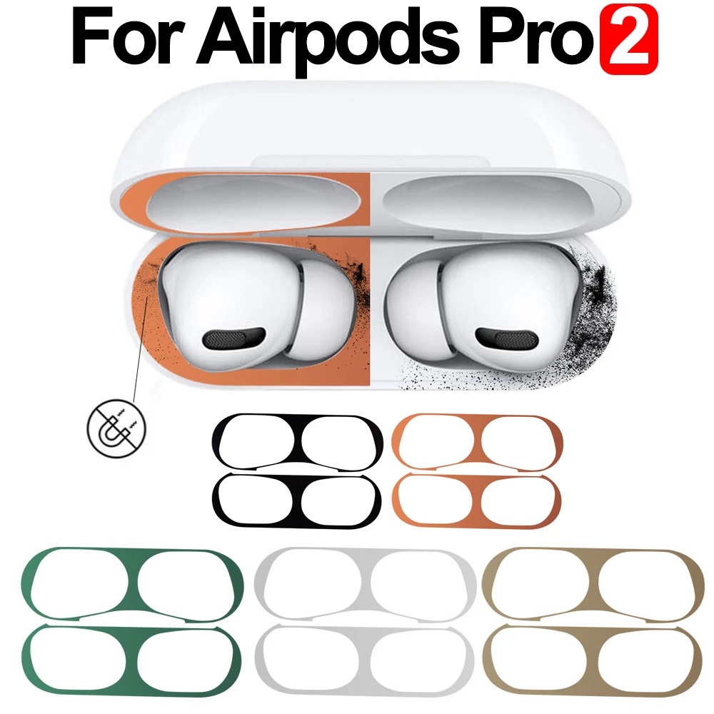 Ultra Miếng Dán Kim Loại Siêu Mỏng Chống Bụi Cho AirPods Pro 2