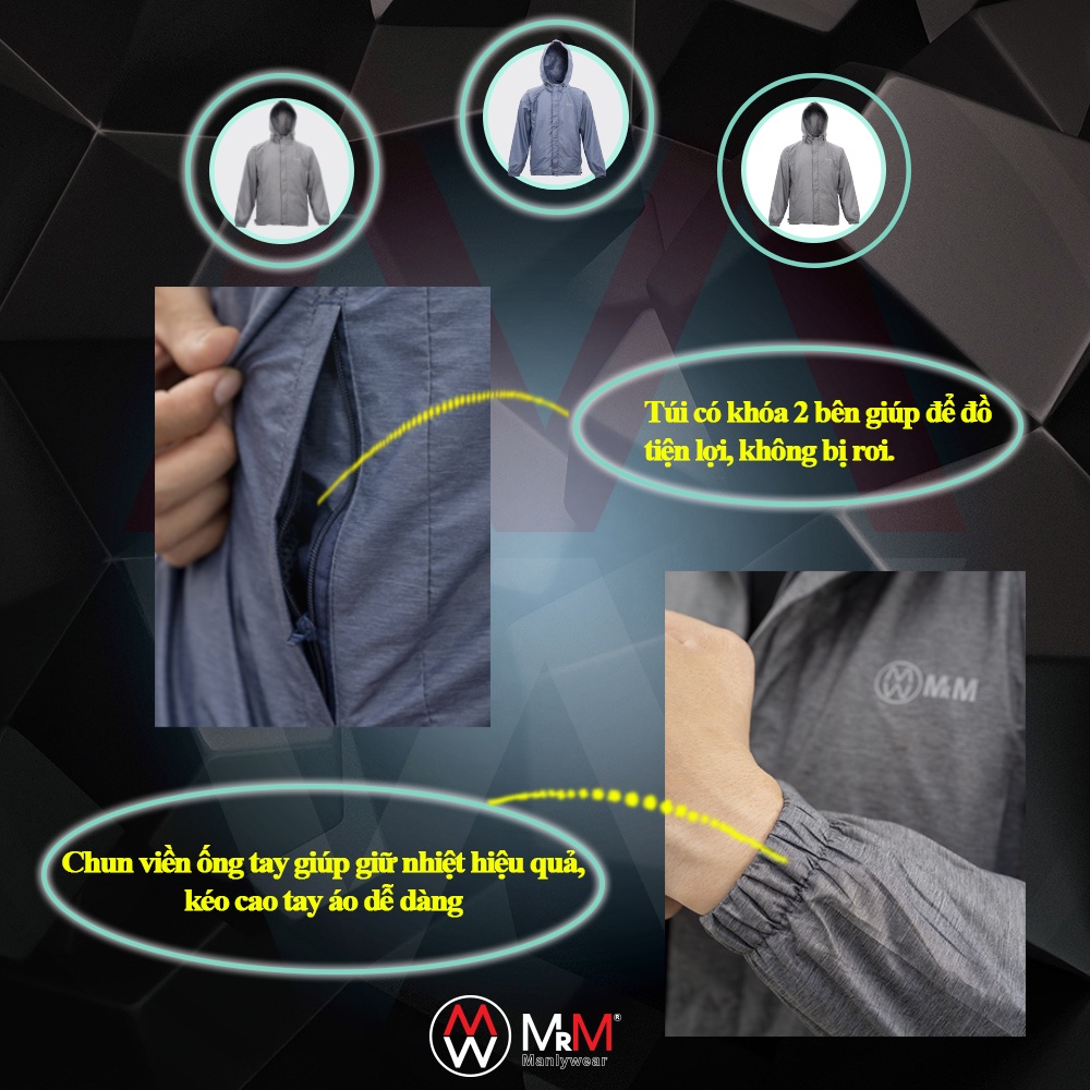 Áo khoác gió nam giữ nhiệt chống nước cản gió cản bụi hiệu quả MRM Manlywear