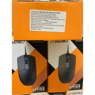 Chuột máy tính  Dareu LM103 Black (USB/Đen)