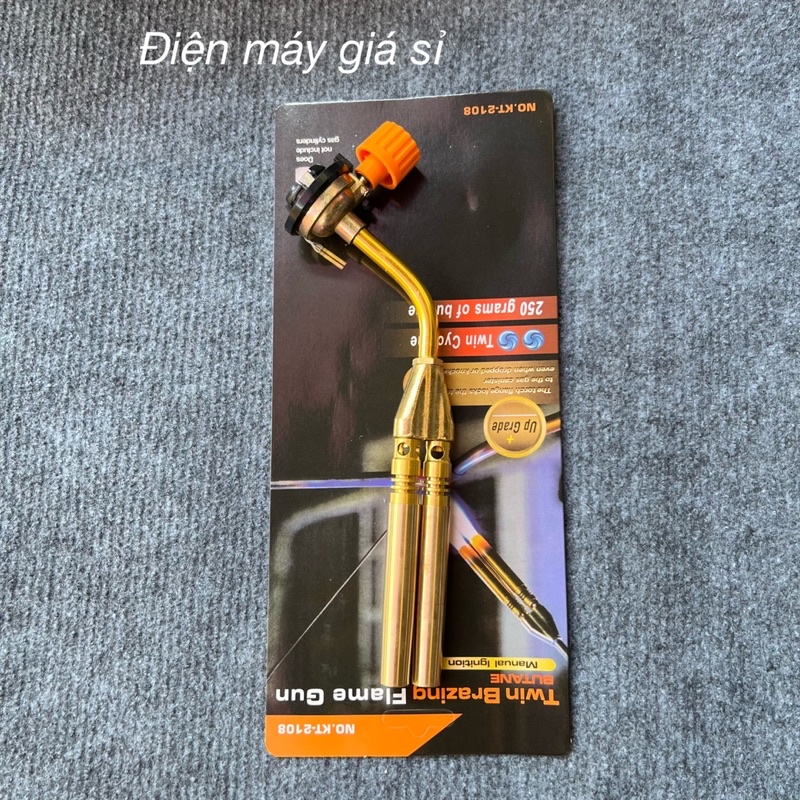 Khò Gas mini 2 lòng 820 - khò gas đôi lắp bình gas mini tiện lợi - khò gas mini 2 ống