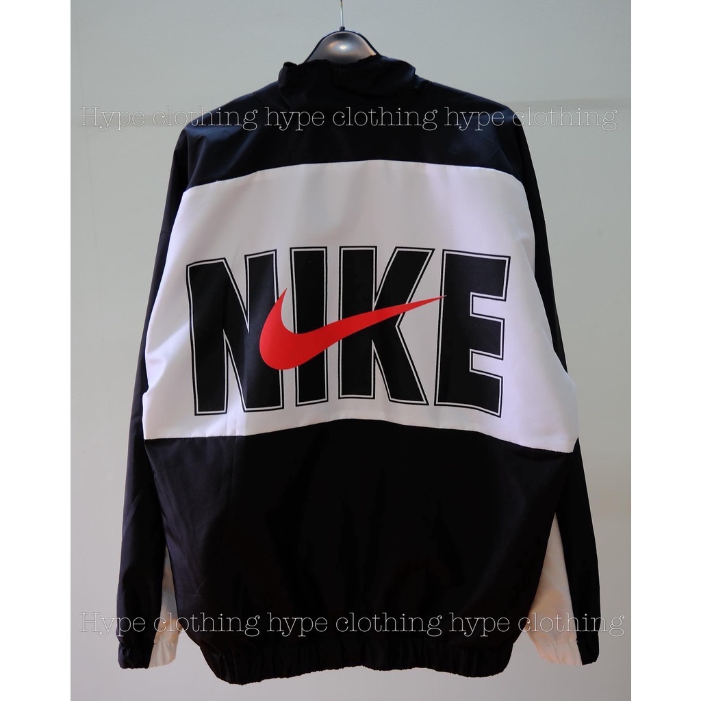 Áo Khoác Dù Nike Vải Dày 2 Lớp Móc Đỏ