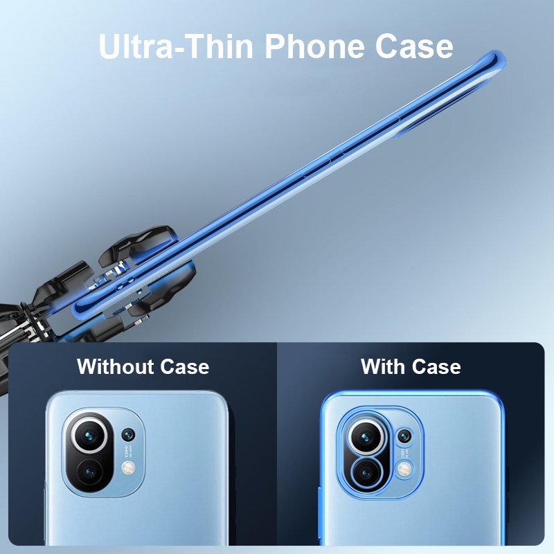 Ốp Điện Thoại Silicon Mạ Điện Sang Trọng Cho Redmi 12 4G Note 12 12S 11S 11 10 9 Pro 11S 10S 9S