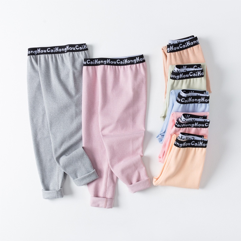 Quần Legging Hai Mặt Màu Sắc Thời Trang Thu Đông Cho Bé Kích Thước 90-165cm