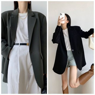 Aó khoác vest blazer dáng rộng thiết kế 2022