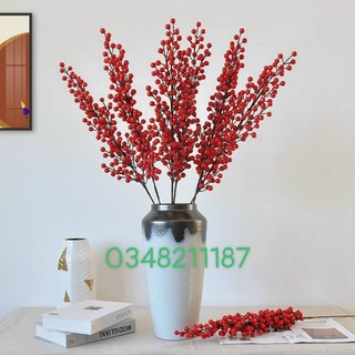 Cành đào đông rừng/ đào đông 6 nhánh/ 12 nhánh -trang trí tết -noel.