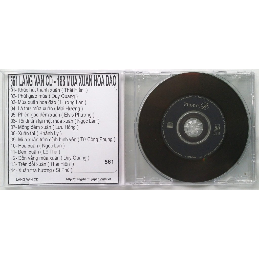 Combo5 gồm 4 Cd nhạc Xuân (503-562)