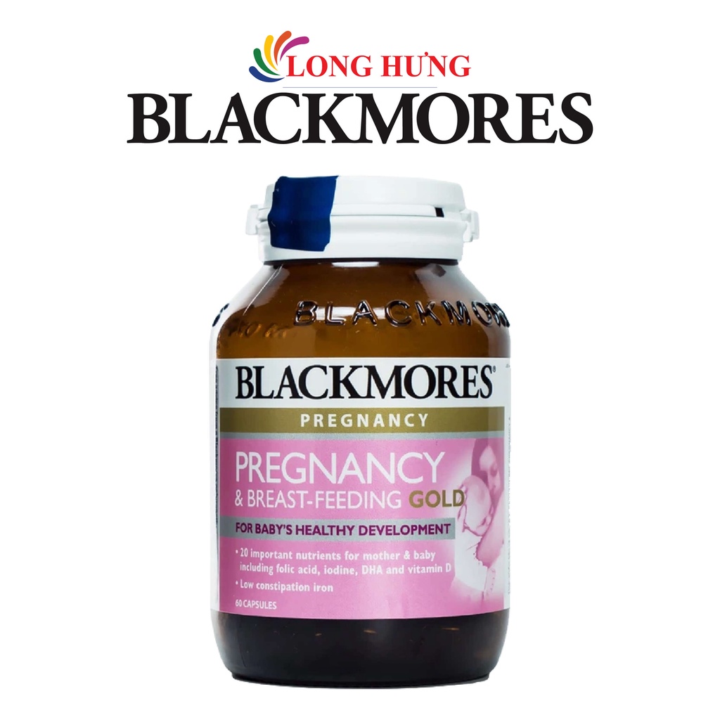 Viên uống Blackmores Pregnancy & Breast - Feeding Gold bổ sung vitamin và khoáng chất cho mẹ bầu và cho con bú (60 viên)
