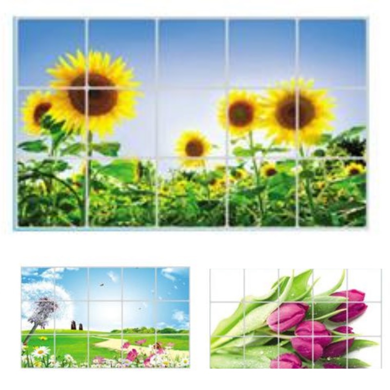 Miếng Dán Tường Nhà Bếp Nhiều Hình, chống nước, chống bám bẩn dầu mỡ lên tường, cách nhiệt, tạo điểm nhấn tinh tế