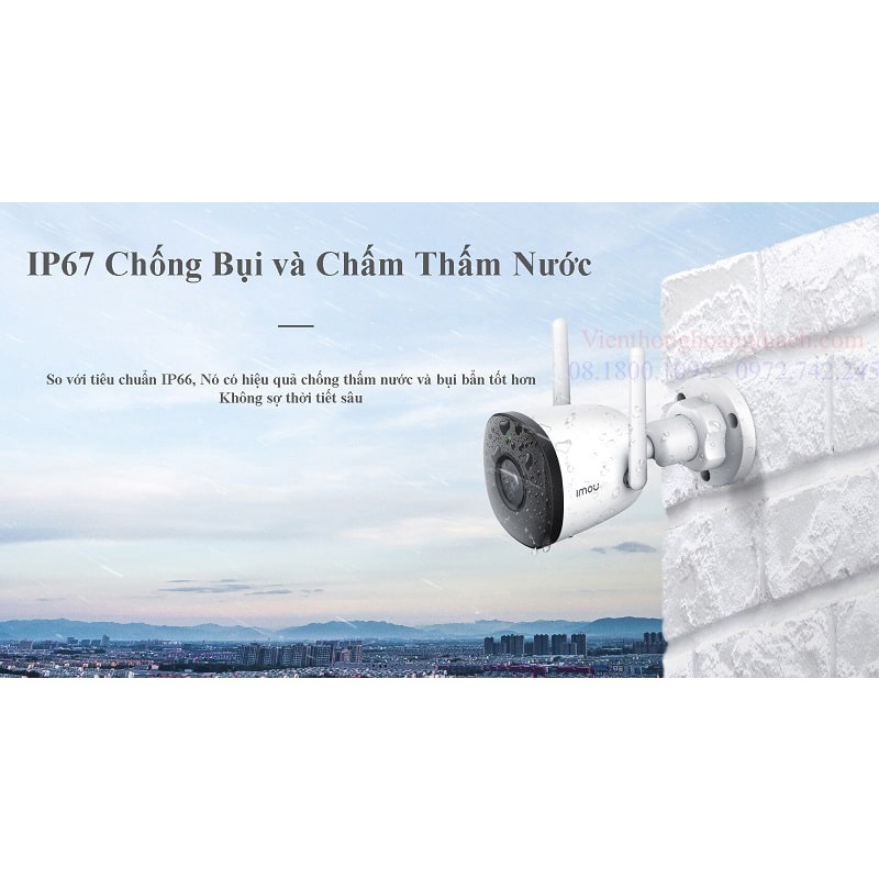 Camera IMOU F42P/F22P Độ phân giải 4.0MP/2.0MP Ngoài trời chống nước, chính hãng Fullbox 100%