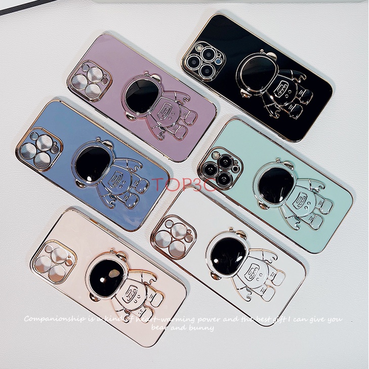 Ốp lưng Vivo V25 Y35 Ốp Điện Thoại Họa Tiết Phi Hành Gia Kèm Giá Đỡ Cho Vivo V25E Y22 V25 Pro Y16 Y02S Y22S Y15S Y01 Y15A Y20 Y20S Y12S YHY