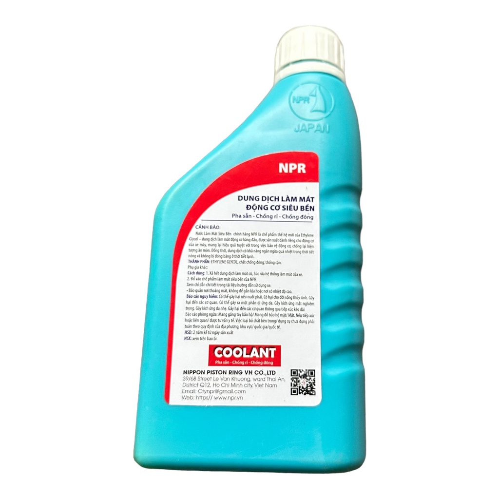 Nước làm mát NPR 500ml dung dịch làm mát động cơ xe máy ô tô