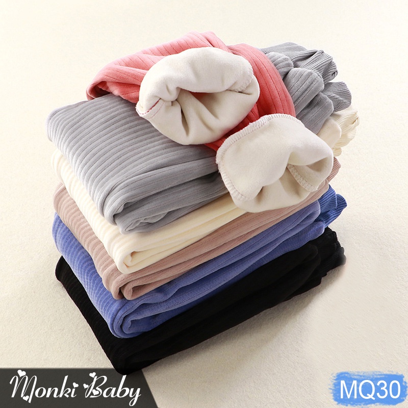 Quần nhung mềm lót lông mịn cho bé trai và gái, chất đẹp dày dặn, giữ ấm tốt, hàng QC cao cấp phom dáng đẹp | MQ30