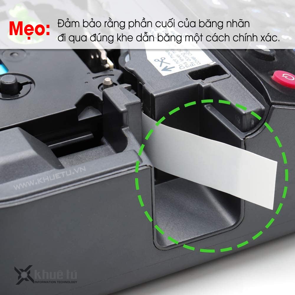 Băng nhãn dán cáp  HZe-FX màu trắng , khổ 6-24mm dùng cho máy in nhãn Brother