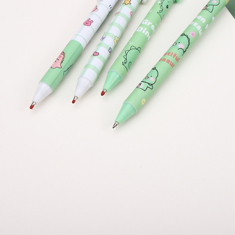 Bút bi ngòi 0.5mm họa tiết khủng long đáng yêu