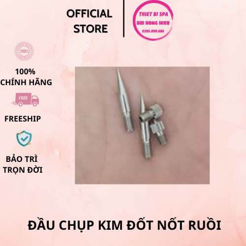 Đầu chụp kim đốt nốt ruồi - Đầu Dẹt máy đốt nốt ruồi sư dụng trong Spa