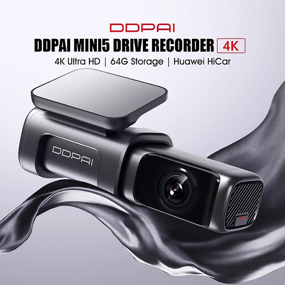 Camera hành trình DDPAI Mini5, độ phân giải 4K, tích hợp GPS, bộ nhớ trong 64GB phiên bản quốc tế | BigBuy360 - bigbuy360.vn