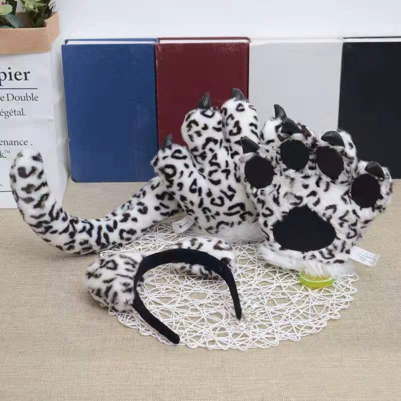 Búp Bê Nhồi Bông Hình Bàn Chân Hổ Hoạt Hình Cho Bé