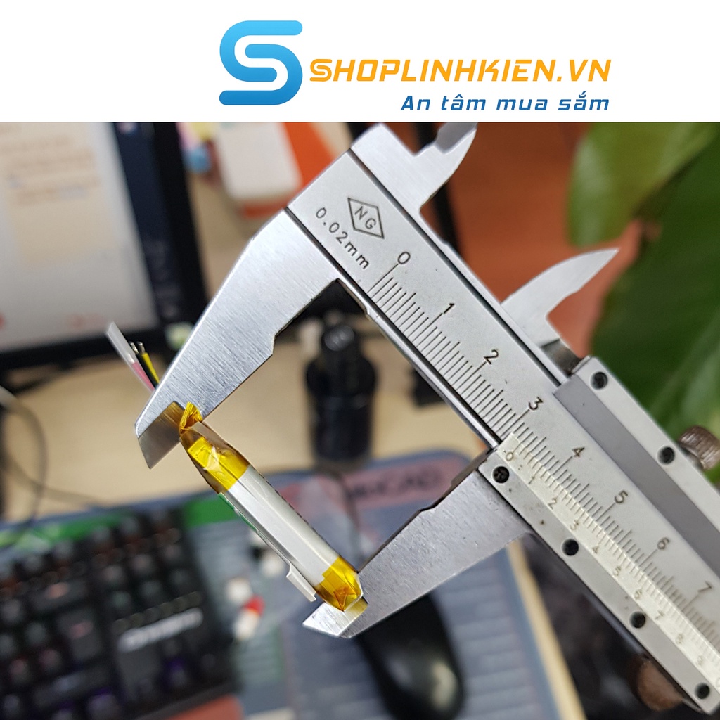 Pin Lipo 3.7V 53mAh 220mAh 230mAh 350mAh xuất hàn chuyên dụng nhiều kích thước cho thiết bị camera máy ghi âm