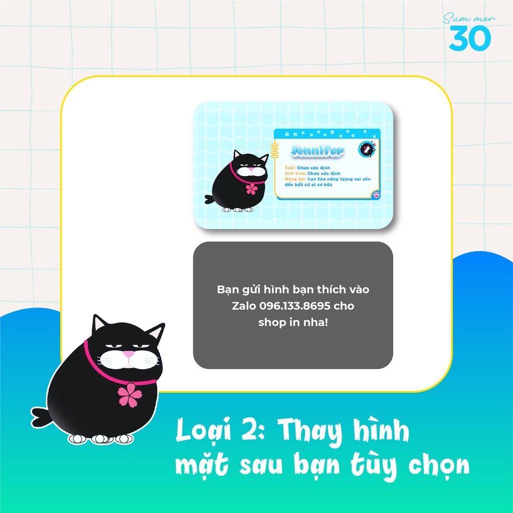 Sum.mer30 - Card bo goc Mèo Jennifer 2 ngày 1 đêm chiến thần xui xẻo