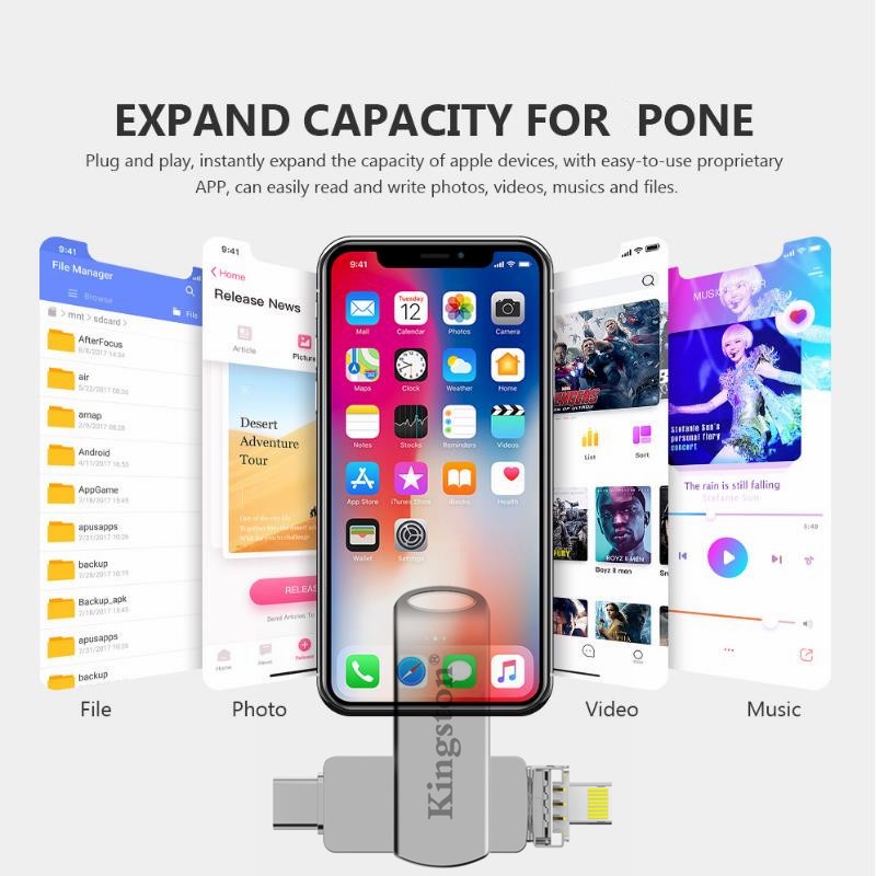 Ổ Đĩa Usb 4 Trong 1 Otg 1TB Type-C Cho Điện Thoại / Android / PC | BigBuy360 - bigbuy360.vn