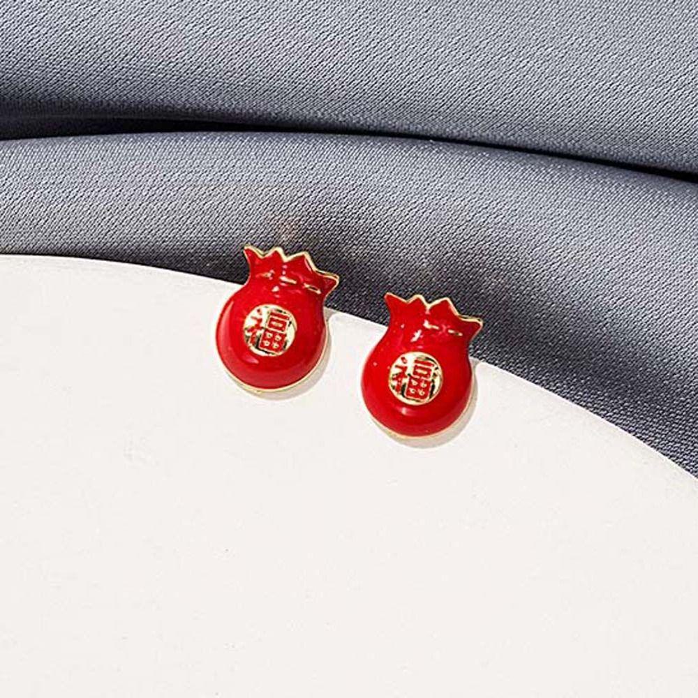 Khuyên Tai Tua Rua Dáng Dài Mặt Nhân Vật Năm Mới Phong Cách Trung Hoa