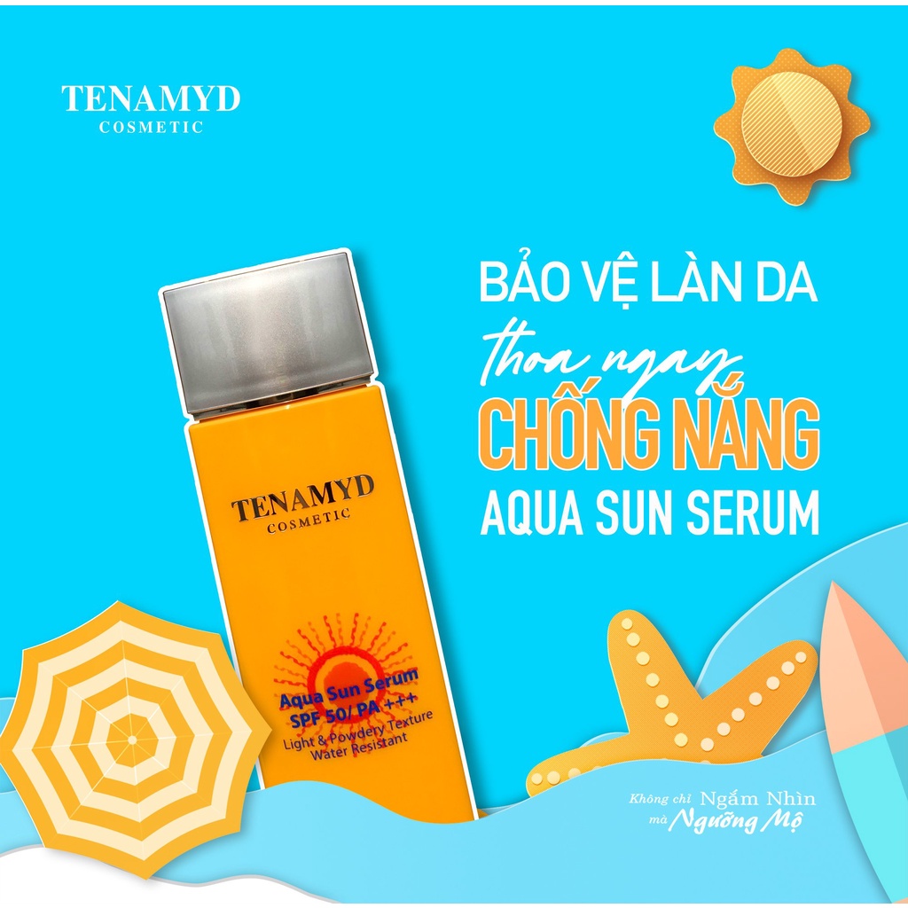 Tinh Chất Chống Nắng Tenamyd Aqua Sun Serum SPF 50/ PA+++ 70ml - Hàng chính hãng - Lady & Men Viet Nam