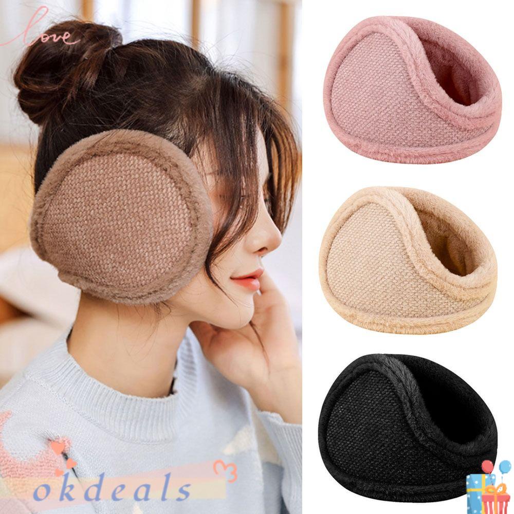 Bông Chụp Tai Giữ Ấm Phối Lông Nhung Thời Trang