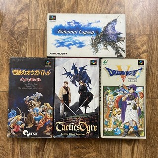 Trò chơi Super Famicom SFC Dragon Quest Orge Battle Bahamut Lagoon Tactics Orge