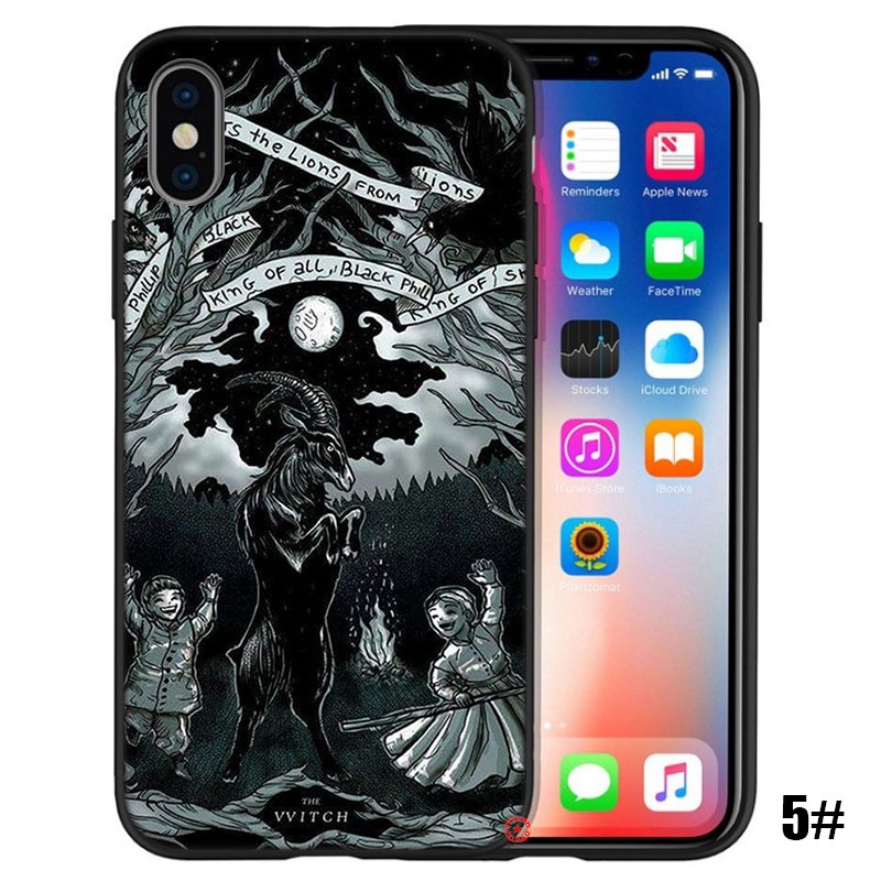 Ốp Điện Thoại Họa Tiết Đầu Lâu Và Đầu Dê Satan Cho iPhone 12 13 Pro X XS Max Mini EE28