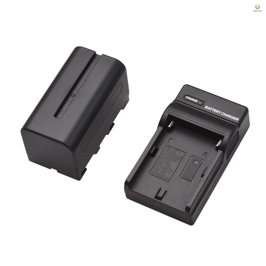 1 Bộ Pin Máy Ảnh NP-F750 / NP-F770 7.2V 5200mAh Kèm Cáp Sạc USB Thay Thế Cho NP-F550 F570 F750 F770 F960 F970
