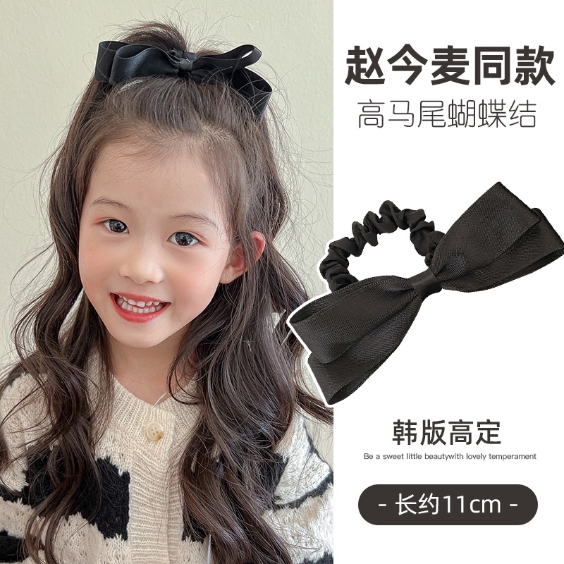 Dây Buộc Tóc Cao Su Co Giãn Đính Nơ Xếp Ly Thời Trang Cao Cấp Cho Nữ