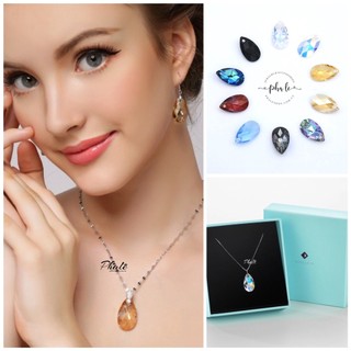 Mặt Dây Chuyền Pha Lê Swarovski Giọt Bầu S16mm