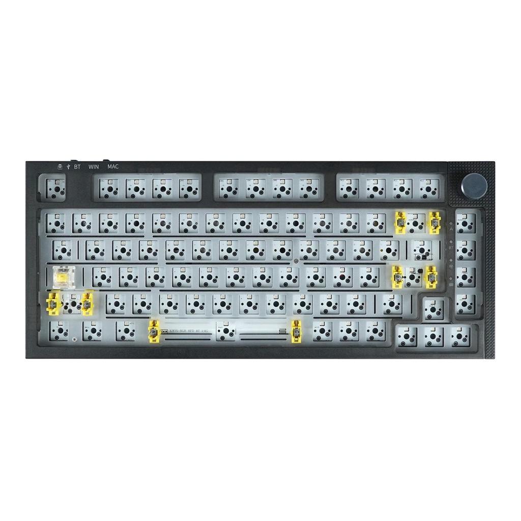 Kit Phím Cơ KW75 - Gasket Mount / Hotswap 5 pin / 3 Mode kết nối / 4000 mah / Silicon đáy