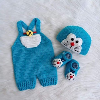 Set đồ Doraemon cho bé bằng lên, hàng thủ công handmade