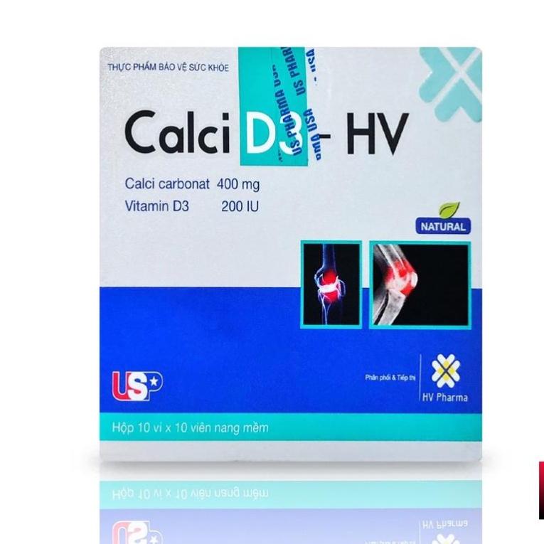 Viên Uống Bổ Sung Canxi Calci D3 HV Hộp 100 Viên ..