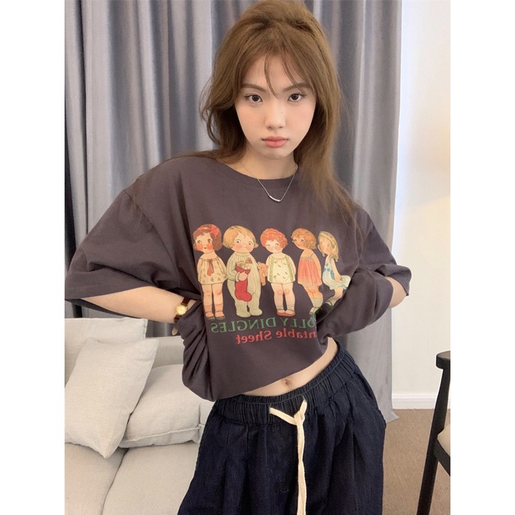 Áo thun NRVP unisex mùa hè dáng suông tay cộc phong cách Hàn Quốc cho nam nữ