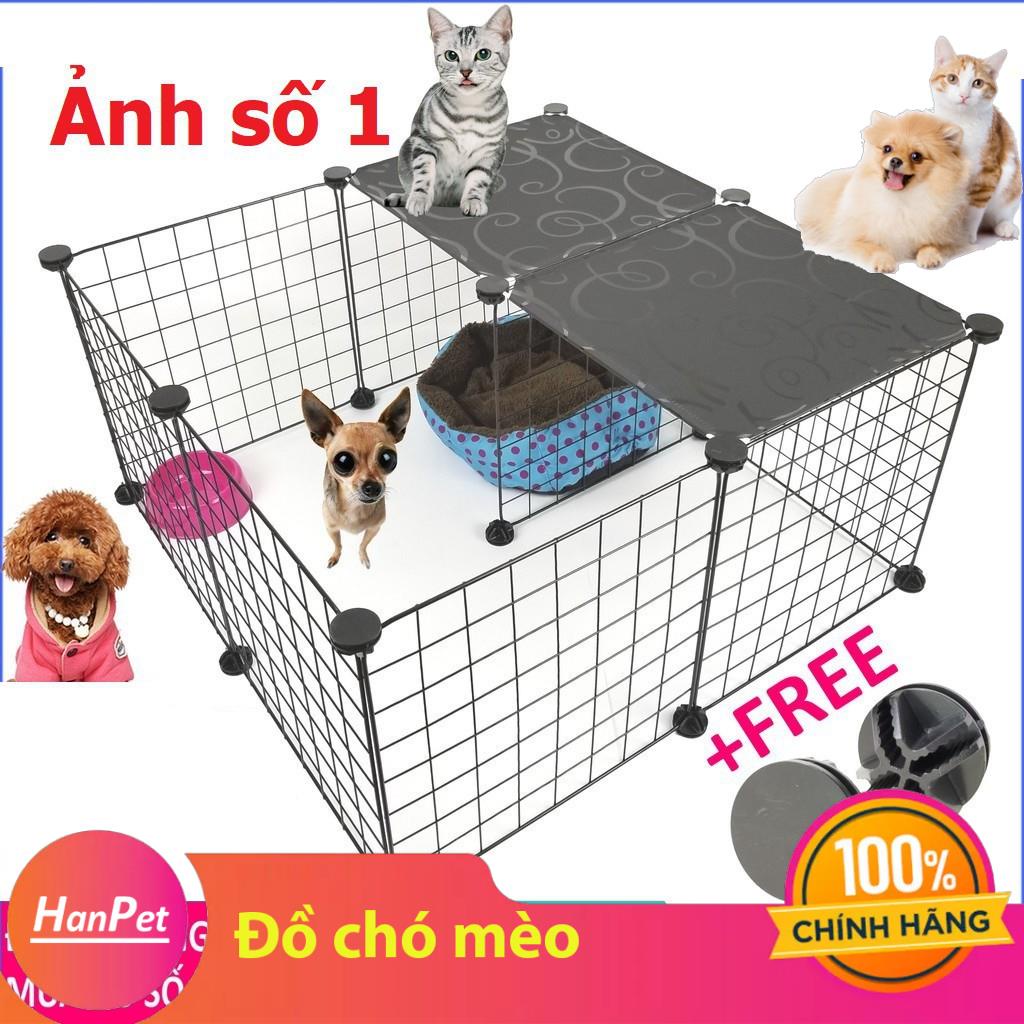 (35x35cm) Miếng ráp quây chó sơn tĩnh điện lưới sắt lắp ráp chuồng chó mèo hoặc ghép kệ để đồ trang trí