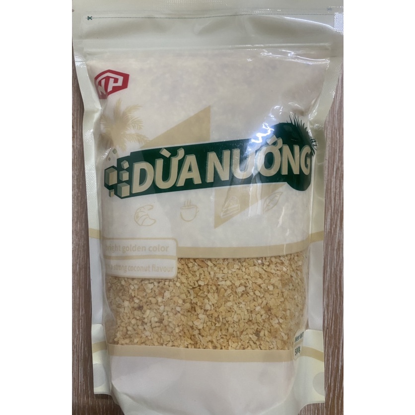 VỤN DỪA NƯỚNG KHÔ/CƠM DỪA SẤY KHÔ GÓI 500g- TOPPING ĐỘC LẠ TRONG TRÀ SỮA, ỨNG DỤNG TRONG CAFE/BÁNH/KEM