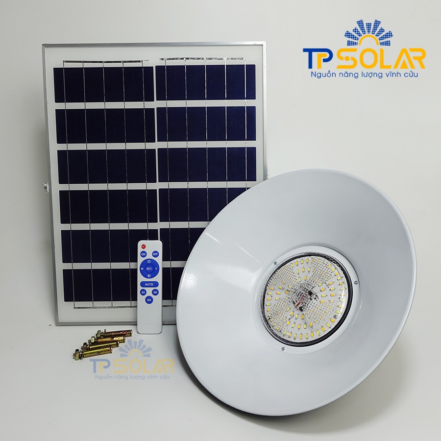 Đèn Thả Trần Hình Loa Cổ Điển Năng Lượng Mặt Trời TP Solar  2 Công Suất 100W 200W Chống Nước IP67, Bảo Hành 3 Năm