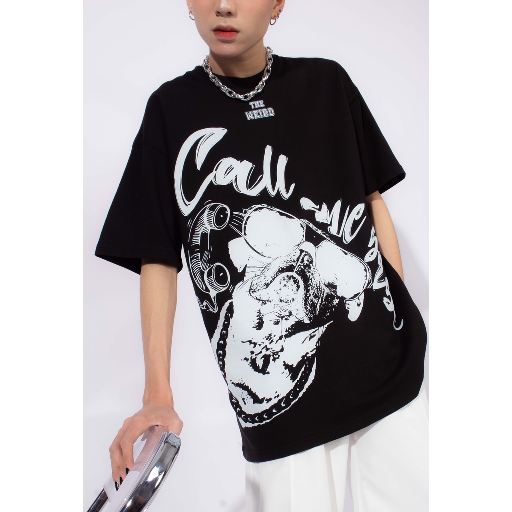 LOCAL BRAND Áo thun The Weird Tay Lửng Form Rộng Unisex Oversize ATK500